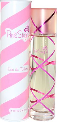 PINK SUGAR 3.4/3.3 OZ EDT SPRAY FOR WOMEN NEW IN A BOX BY AQUOLINA 
