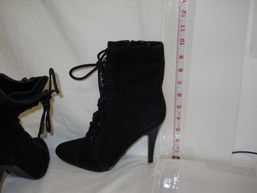 Marc Fisher New Womens Circle Black Heel Lace Boots 7 M Shoes NWOB - Picture 5 of 5