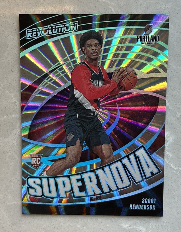 2023-24 Panini Revolution - Supernova Sunburst Rookie Scoot Henderson /75 RC
