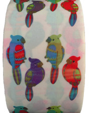 400 Parakeet stickers in roll of 100 modules 2"x2" , ea. sticker 1.25", RMP2001