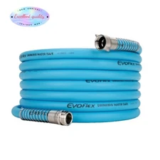 EvoFlex 25-Foot RV Drinking Water Hose - Stainless Steel Strain Reliefs Ends
