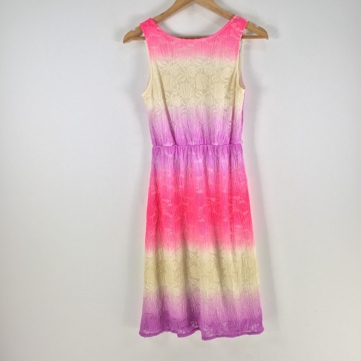 Asos womens dress size fit flare multicolour striped petite