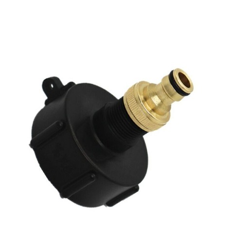 Für 1000L Container-Tank Fass S60X6 IBC Adapter 3/4Mit Auslaufhahn Regenwasser - Bild 6 von 15