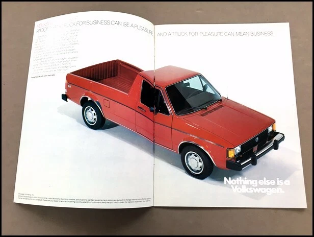 1982 Volkswagen VW Pickup Truck Original Car Sales Brochure Catalog Foto 2 de 4