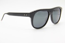 NEW THOM BROWNE TB-008A-T-55 BLACK AUTHENTIC SUNGLASSES FRAME 55-16
