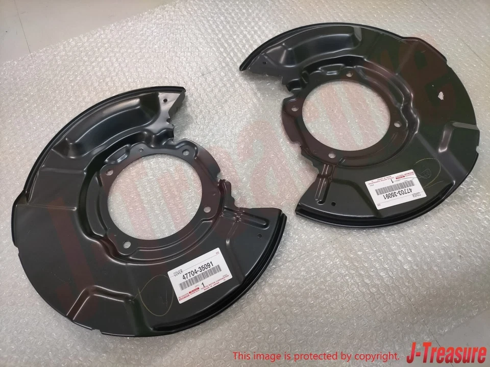TOYOTA 4RUNNER TACOMA Juego de protectores antipolvo de freno delantero genuino diestro y izquierdo OEM Foto 4 de 4