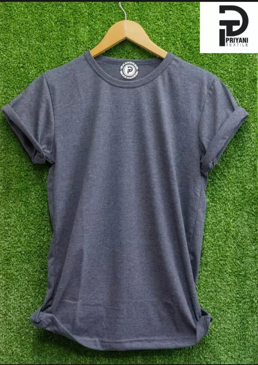Charcoal grey men s plain t shirt new style eBay