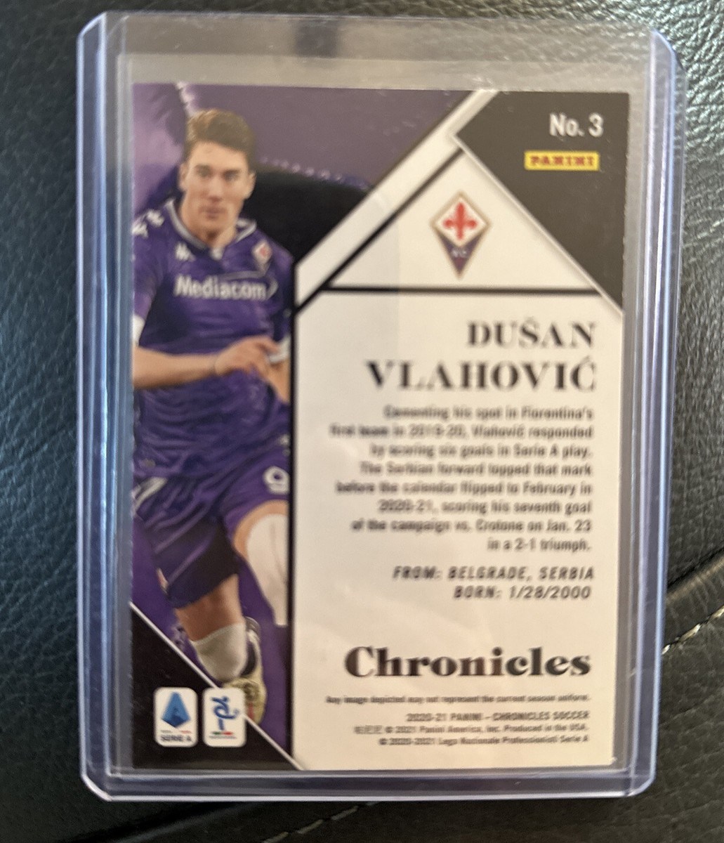 Dusan Vlahovic 2020-21 Chronicles Soccer #3 Silver Circles