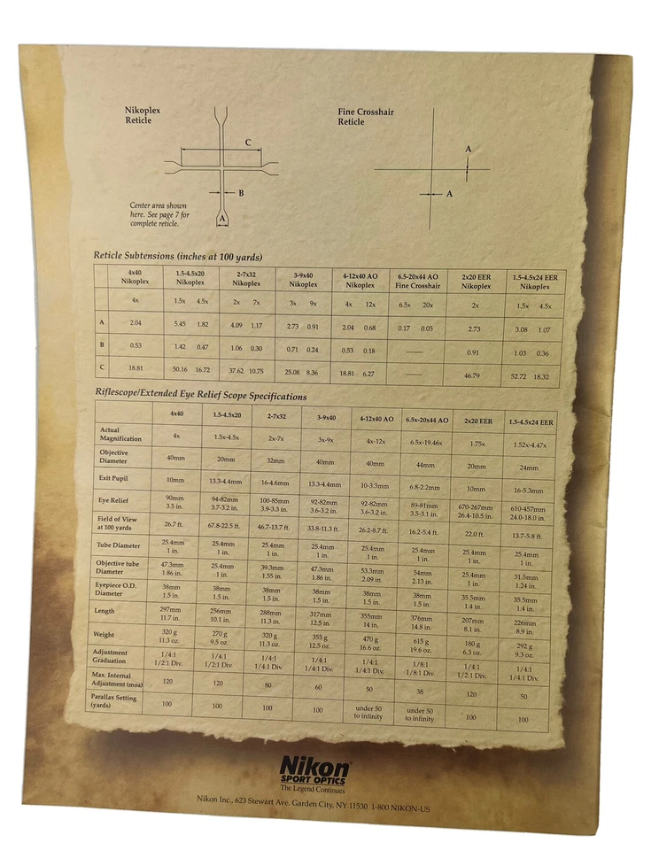 1989 Nikon Scopes Catalog USA Vintage 15 Pages High Quality Paper/Photos - Image 2 of 4