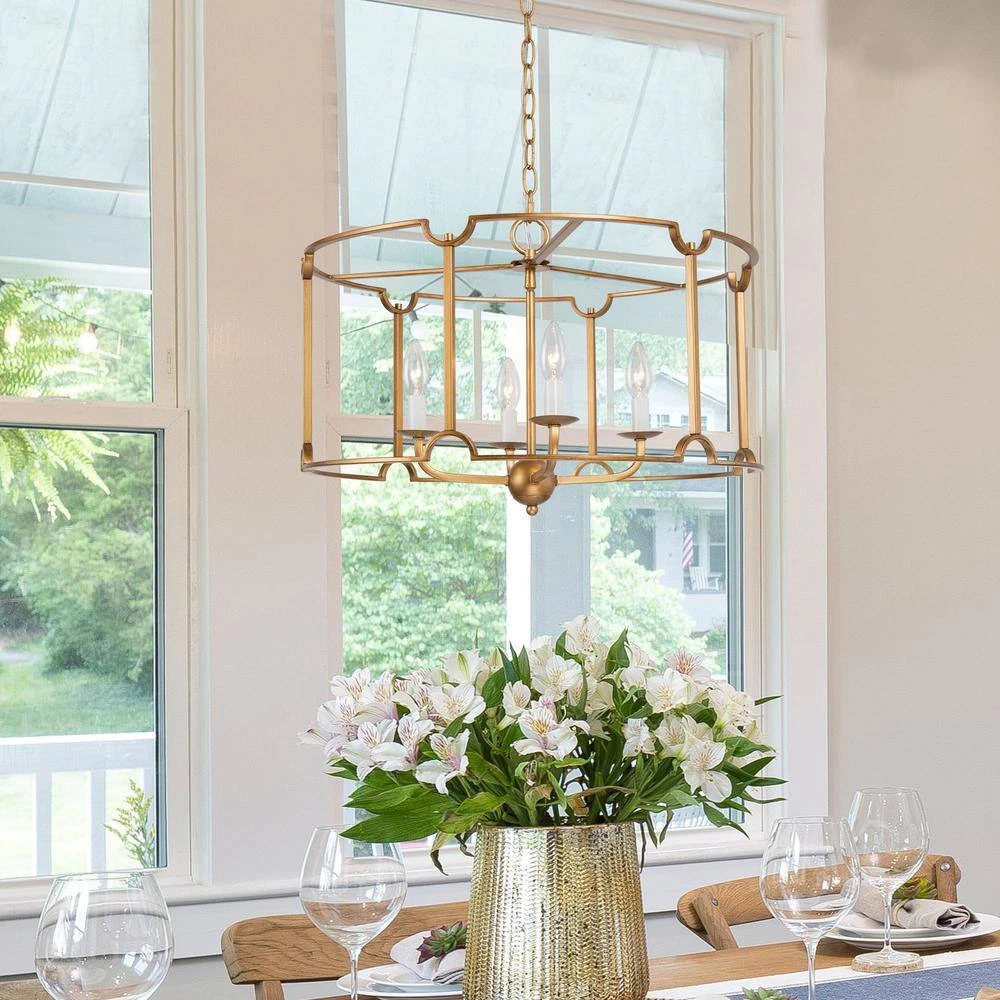 Brushed gold chandelier outlet