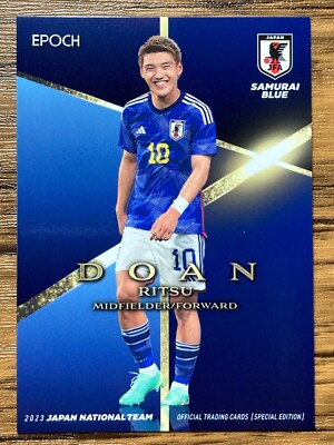 Japan Soccer Team Card Epoch Samurai Blue 2023 No.22 Ritsu Doan | eBay