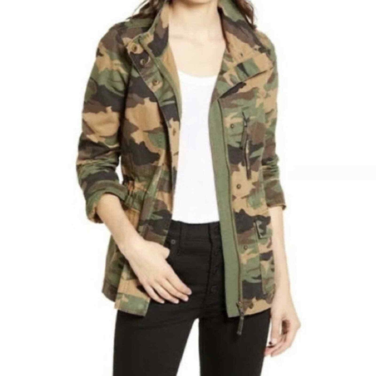 Madewell Dispatch Jacket in Camo Camouflage Faded Birch Size