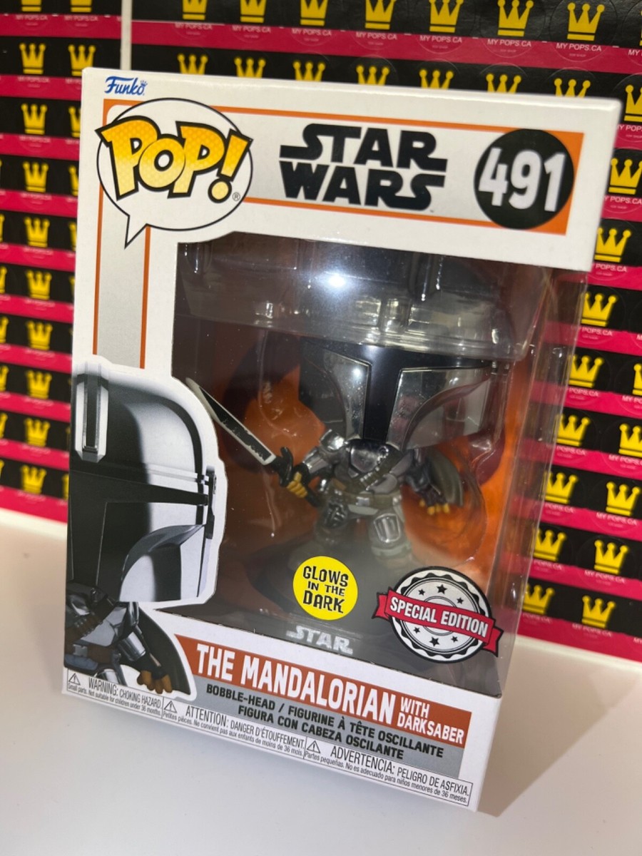 IN HAND* SPECIAL EDITION EXCLUSIVE Funko Pop! MANDALORIAN DARK