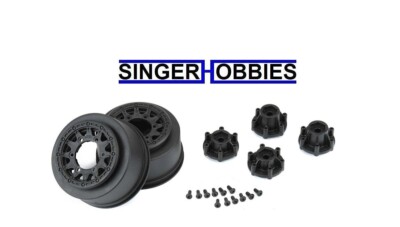 Pro Line 2785-03 Raid Short Course Wheels (Black) (2) (Traxxas Slash) w/ 12mm HH
