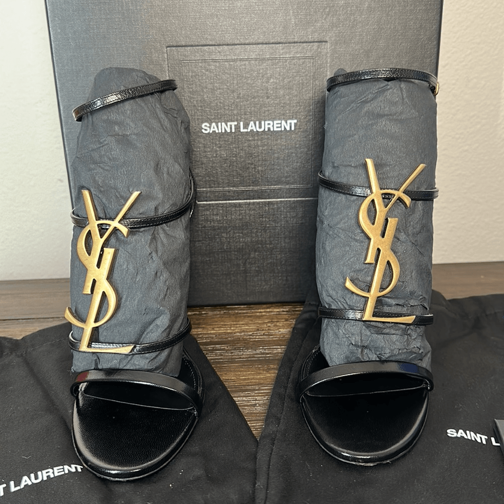 SAINT LAURENT SANDALI CASSANDRA IN PELLE PATINATA SAINT LORENT IN NIOR! TAGLIA 39! OTTIME CONDIZIONI