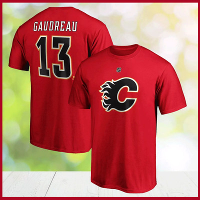 SALE!! Johnny Gaudreau #13 Hockey Team Player Name & Number T Shirt Reprint