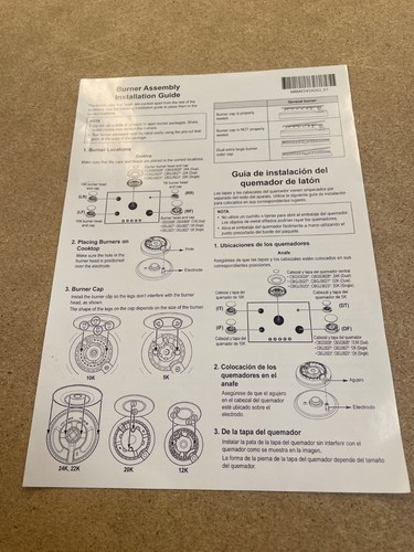 LG Gas Cooktop Owners Manual & Installation Manual for LG CBGJ3023 CBGS3028 more - Picture 4 of 4