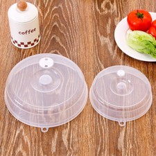 Protector de placa de cubierta de alimentos para microondas salpicaduras de plástico transparente seguro