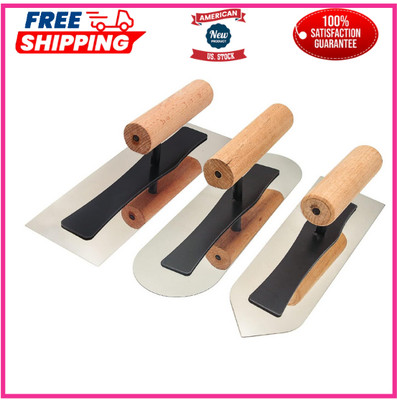 Stainless Steel Venetian Plaster Japanese Finishing Trowel Set 3 PC Art Paint