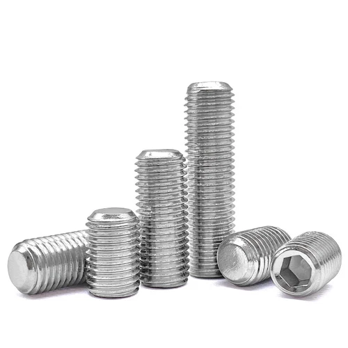 M3 M4 M5 M6 M8 - M16 Fine Thread Flat Point Grub Screws Socket Set A2 Stainless - Picture 6 of 8