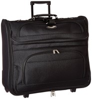 Amsterdam Rolling Garment Bag Wheeled Luggage Case - Black 23-inch Amsterdam Rolling Garment Bag Wheeled Luggage Case - Black 23-inch