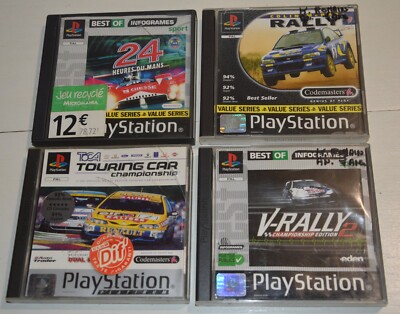 LOT DE 4 Fiches La Vache qui rit Collection Les Voitures de course les