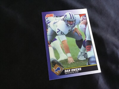 1991 Score Football #49 Dan Owens