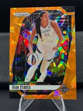 2024 Panini Prizm WNBA - Kiah Stokes, #122 - Orange Ice - Las Vegas Aces