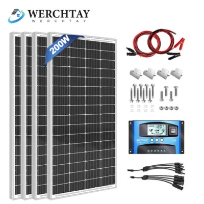 100W 120W 170W 200W 300W Solar Panel Kit 12V Mono Solar Panel RV Caravan Boat