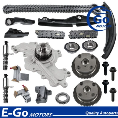 Timing Chain Kit Water Pump VVT Solenoid Fit Ford Lincoln MKT Explorer Sport 3.5 - Bild 1 von 4