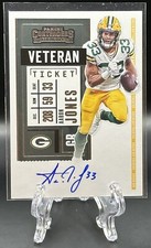 Aaron Jones 2020 Panini Contenders Veteran Ticket On-card Auto Autograph #VT-AJO
