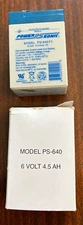 Power Sonic PS-640 6V 4.5AH Rechargeable Battery, NEW