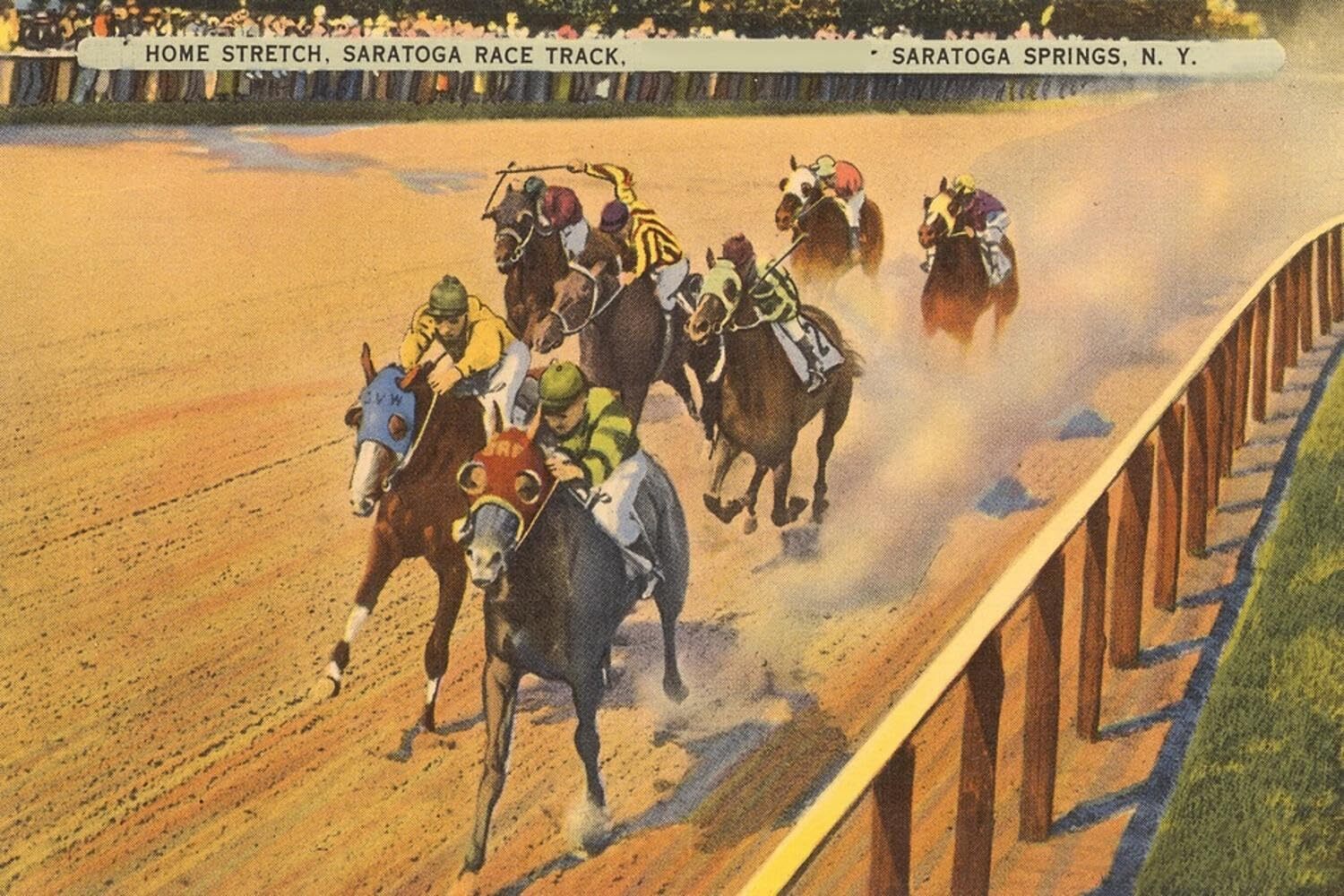 Wall Art Print Horse Racing, Saratoga Springs, New York, 18