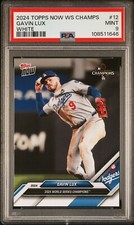 2024 TOPPS NOW | LOS ANGELES DODGERS | WS #12 | GAVIN LUX | WHITE | PSA 9