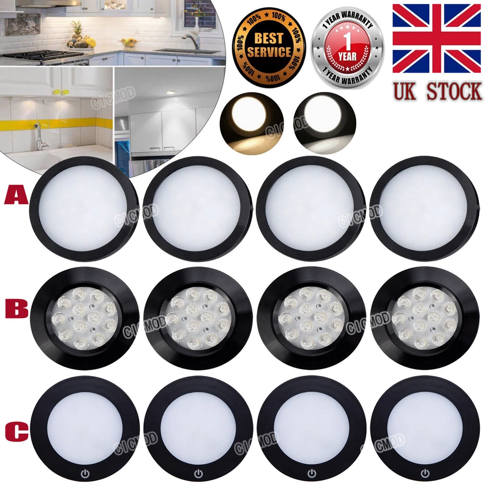12V Interior LED Spot Lights Ceiling Camper Van Caravan Motorhome Boat Downlight - Image 2 of 4
