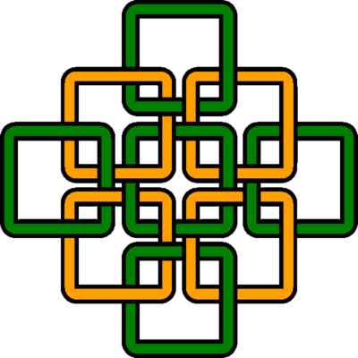 30 Custom Irish Chain Link Art Personalized Address Labels