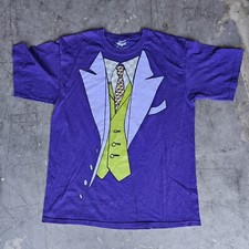 Batman The Dark Knight Heath Ledger Joker Costume Tee Shirt t-shirt sz XL