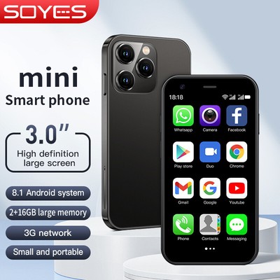 SOYES XS15 Ultra-thin 3.0  Unlocked Small Smart Phone 2G+16G Android Dual SIM