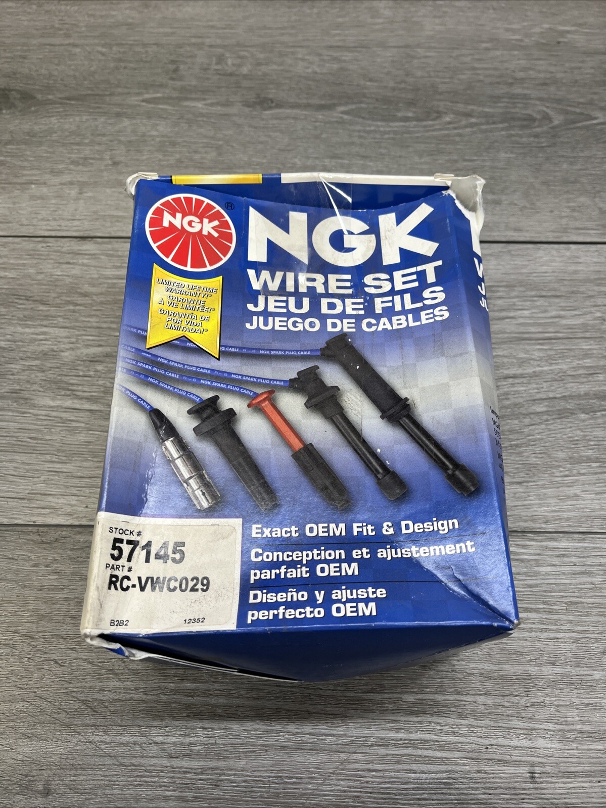 NGK 57145 RC-VWC029 Spark Plug Wire Set for CH76107 97035 9668 9356 700836 pl