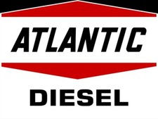 Atlantic Oil Co. Diesel Fuel NEW Sign 40" Wide Diecut USA STEEL XL Size
