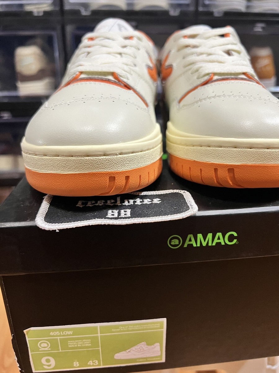 AMAC Custom 405 New Balance 550 Orange Offwhite Size 9 Brand  display picture 1
