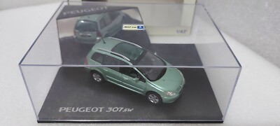 PEUGEOT 307 XT vert métal 1/43 fabrica Norev 473701 voiture miniature collection