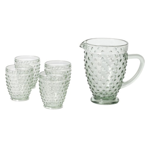 uranium glass wine glasses Vintage Uranium Glass Stemware - Mismatched Set of 6 main image 0