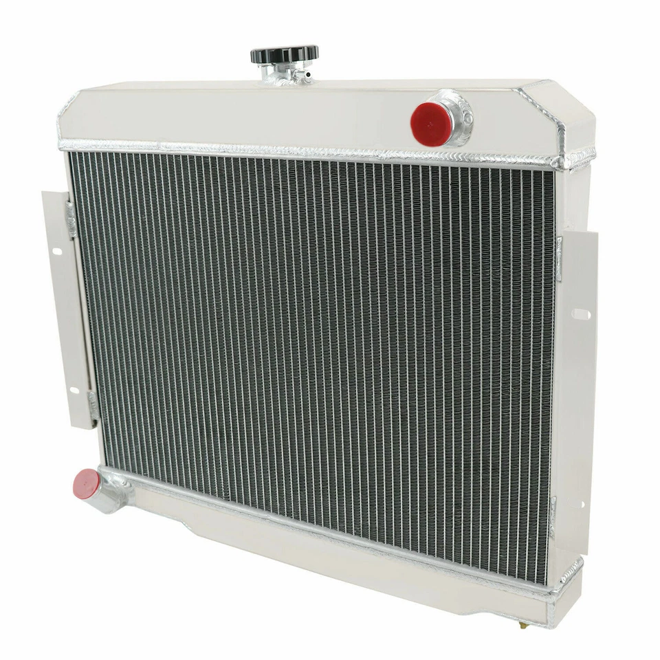 4 ROW ALUMINUM RADIATOR&SHROUD FAN RELAY FOR 72-86 73 JEEP CJ5,CJ6,CJ7 4.2L 5.0L Foto 4 de 4