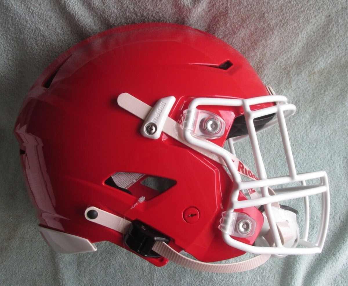 Riddell speed flexアメリカンフットボールヘルメット 赤 L RIDDELL SPEEDFLEX GLOSSY RED WHITE MASK FOOTBALL HELMET