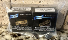 Graftobian Theatrical Makeup Eyeshadow, Contour: Dark Ebony  Dark Purple; New