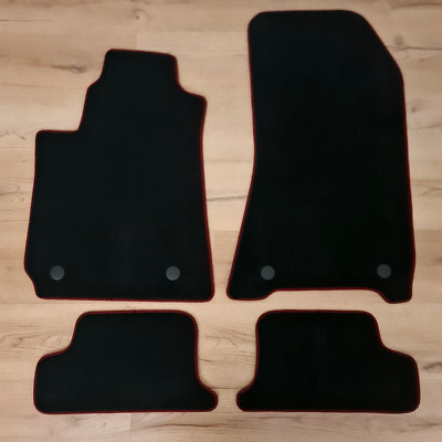 Car Floor Mats For Alfa Romeo Brera Waterproof Black Velour Carpet Auto Liners