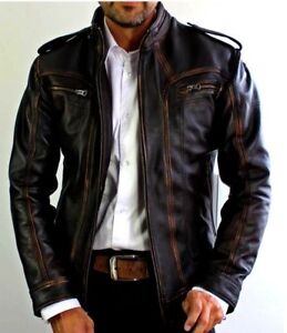 distressed black jacket