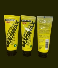 Eco Styler-119 Black Castor & Flaxseed Oil Bees Wax( 3 Tube     3.5oz) Each