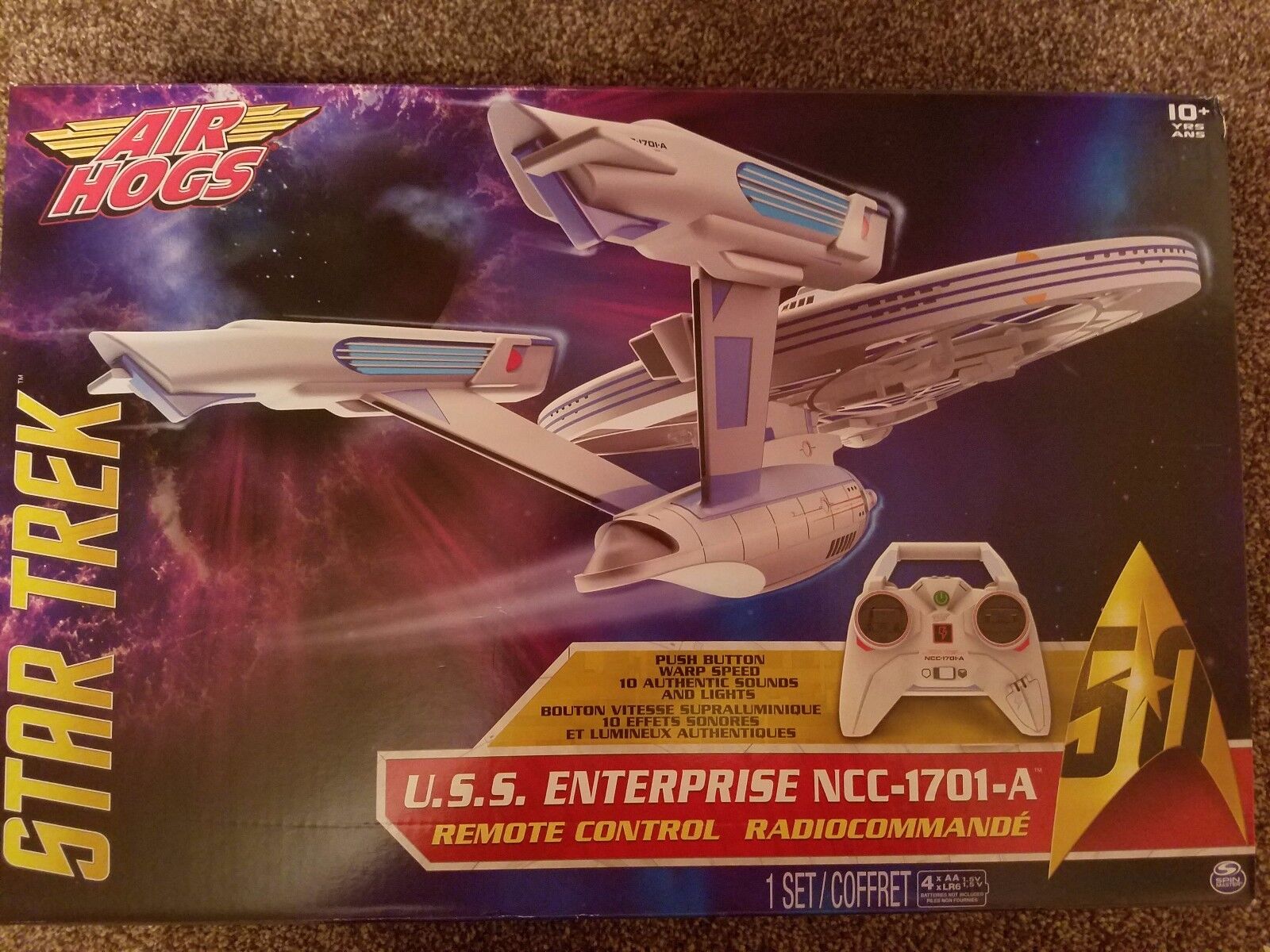 Star Trek Air Hogs Remote Control U.S.S.  - NEW w/ bonus Airplane remote control